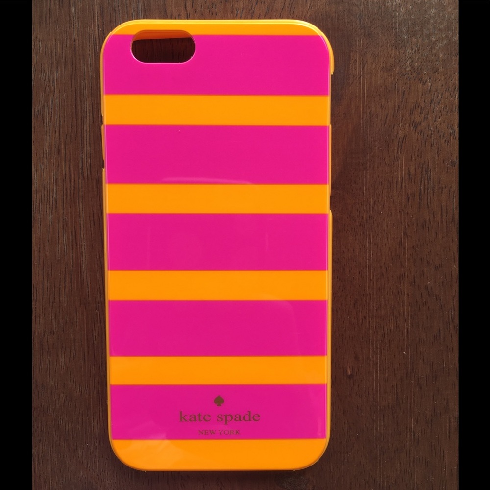 Kate Spade Pink Orange Stripe Case for iPhone 6/6s